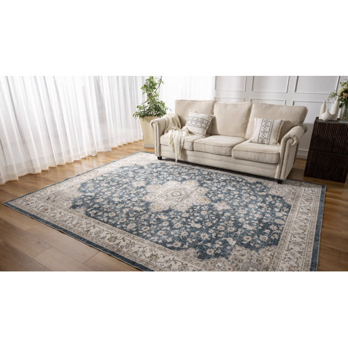 Charlton Home® Floral Blush Non-Slip Washable Area Rug & Reviews Charlton Home® Floral Blush Non-Slip Washable Area Rug & Reviews
